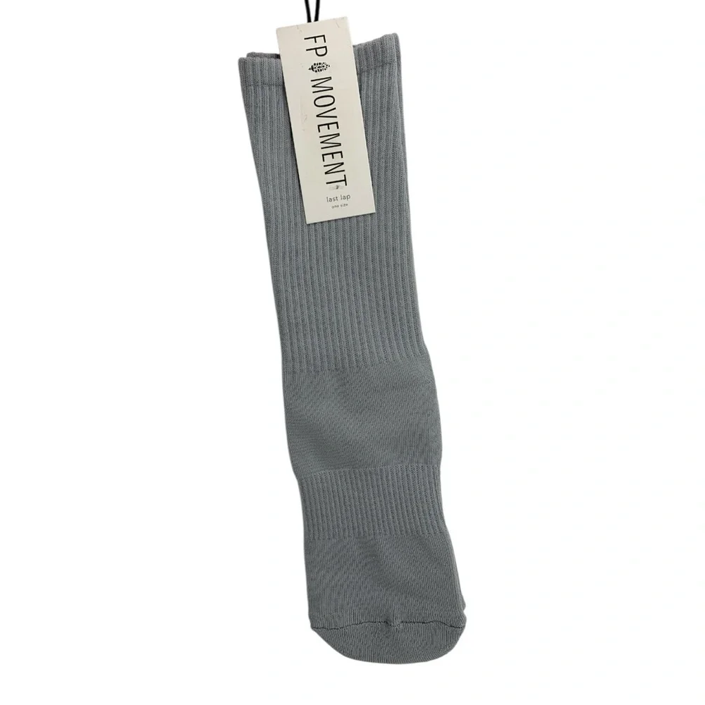 FP Movement Last Lap Tube Socks (Steel/White) NWT